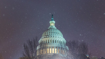 国会下雪