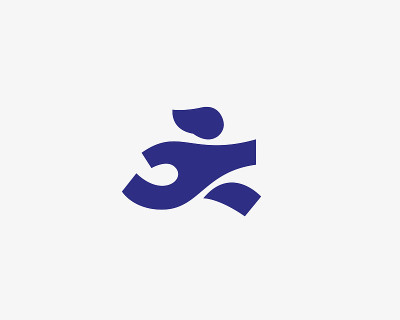 跑步人矢量图标。