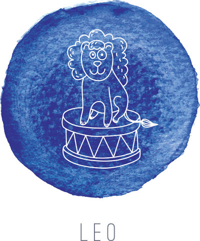 狮子水彩画(Leo)