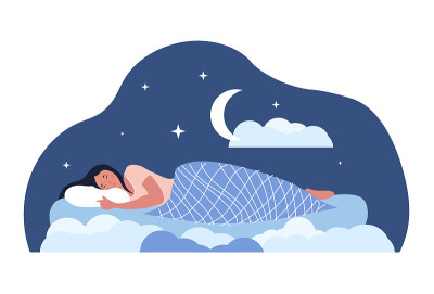 甜美的梦的概念