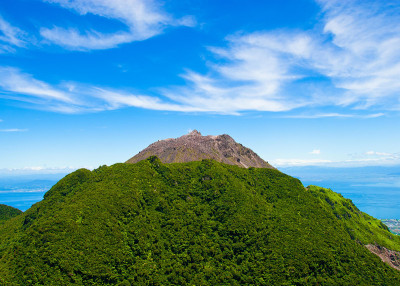 Fungendake夏日观有虹海，云仙温泉日本