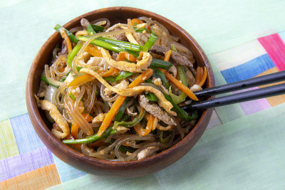 韩国食品Japchae