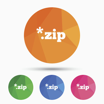 归档文件图标。下载ZIP按钮。
