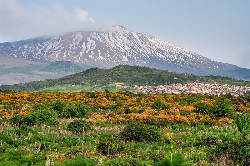 来自意大利西西里岛马莱托的斯诺维火山埃特纳国家公园