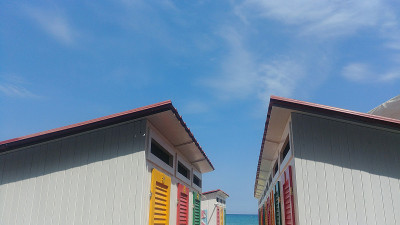 海滩上的小屋