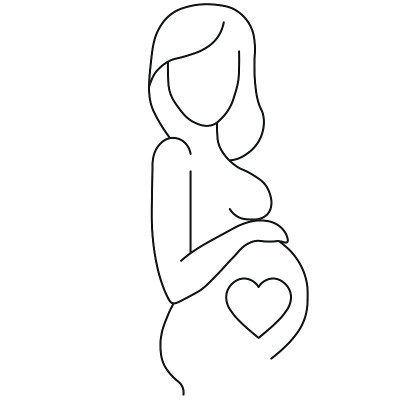 网络图标。孕妇