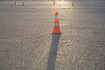 道路上的交通锥
