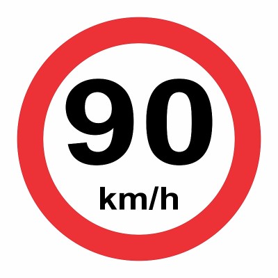 限速交通标志90