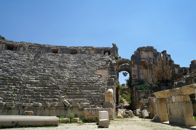 土耳其米拉的古代圆形剧场