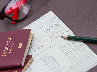 护照和赚钱去旅行。
