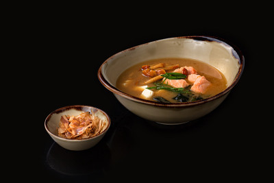 豆腐三文鱼味噌汤，拷贝空间
