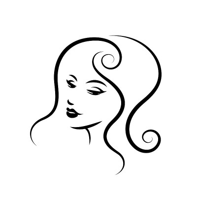 女性脸部线条艺术设计