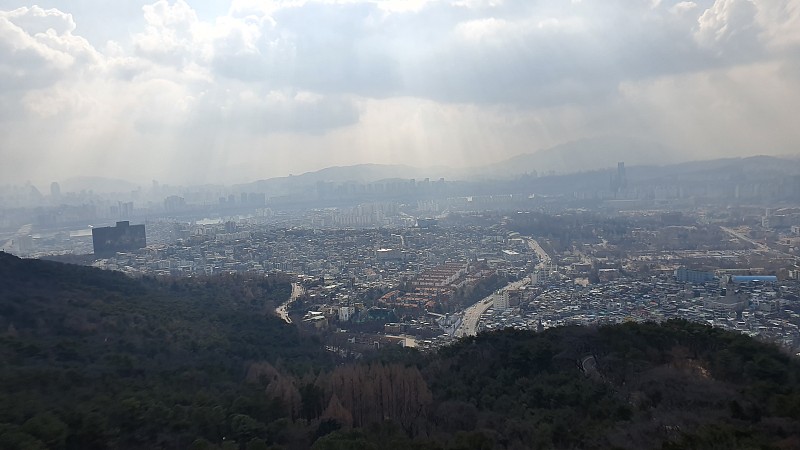 首尔南山的景色