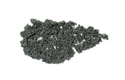 Small Black Caviar Isolated on White Background To