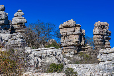 El Torcal de Antequera, Andalusia, Spain，在Antequer