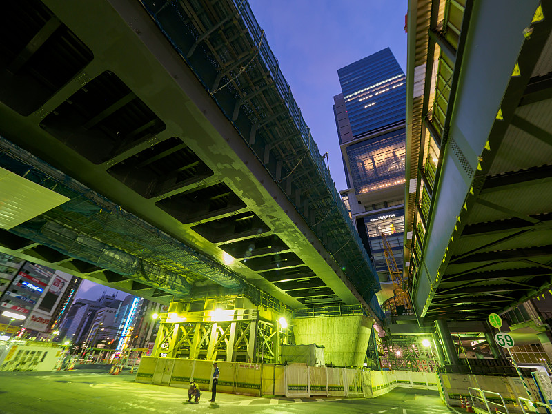 东京涩谷重建夜景