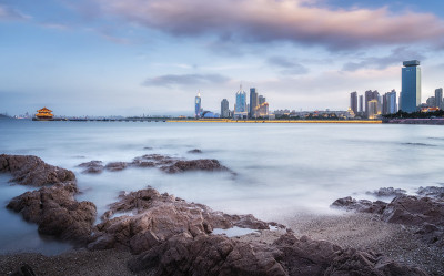 青岛海湾的风景