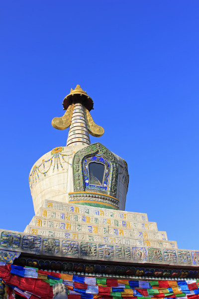 2015年2月5日，中国内蒙古自治区呼和浩特市，西丽图召喇嘛庙建筑景观