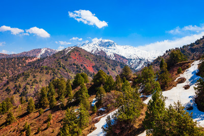 乌兹别克斯坦钦干地区的贝尔德塞山