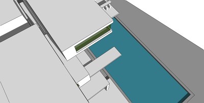 3D插图建筑建筑。
