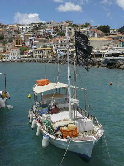 在Parga Fishingboat