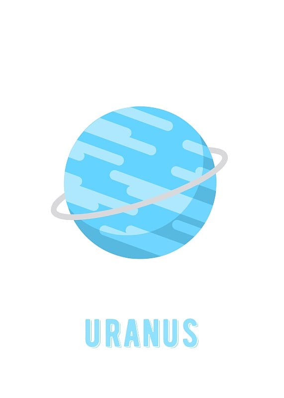 Planet Uranus Poster Design. space planet design o