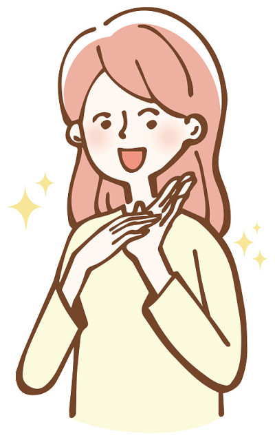 女人与美丽的手插图