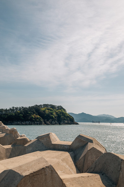 韩国丽水的东道岛和海
