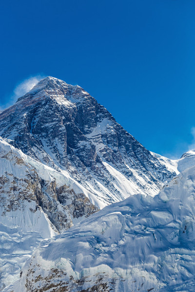喜马拉雅山的雪山