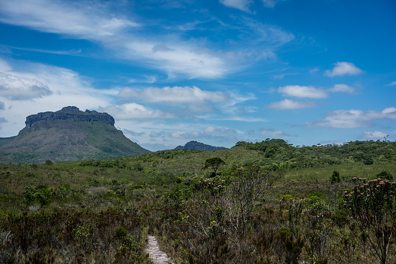 徒步旅行谷，巴西，巴伊亚，Chapada Diamantina国家公园