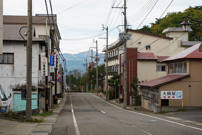 日本福岛的中泽温泉镇