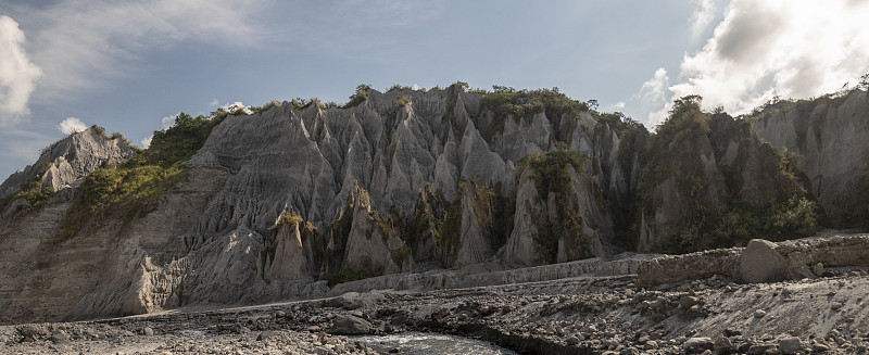 皮纳图博火山的火山泥流沉积物