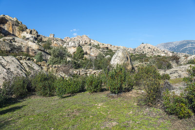 La Pedriza的花岗岩岩层