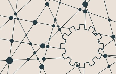 分子与通信背景。矢量插图。