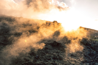 日落火山1