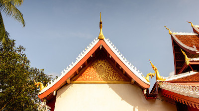 Vatmay Souvannapoumaram寺庙建筑群，琅勃拉邦的佛教建筑群之一，是联合国教科文组