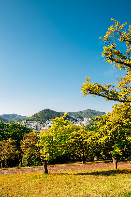 韩国丽水的斗山公园