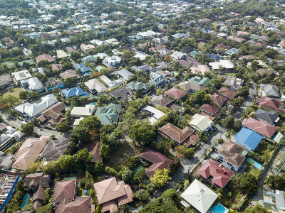 Aerial of Valle Verde Homes，位于菲律宾马尼拉大都会区Ortigas CB