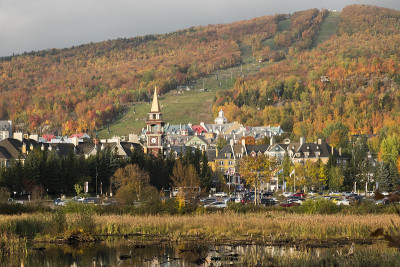 Mont-Tremblant村，魁北克，加拿大