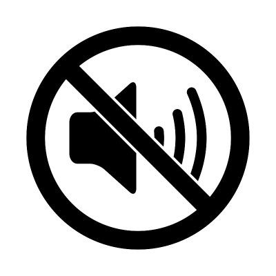 没有声音图标，禁止和沉默，没有噪音标志。声音打开关闭图标矢量，音量，静音按钮。演讲者的迹象。音频电波