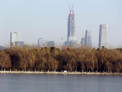 北京天际线从北海公园到北京紫禁城中国亚洲