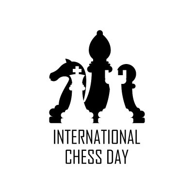 抽象世界象棋日假日背景矢量设计风格模板邀请贺卡海报横幅