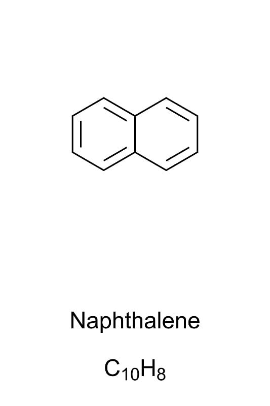 萘的骨架分子式和分子结构