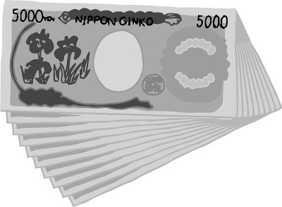 Monochrome Backside Bunch of  Cute hand-painted Ja