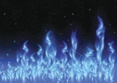 Blue flame