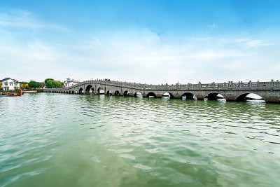 中国苏州周庄古镇，风景秀丽
