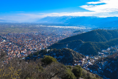 马其顿的Strumica (Strumitsa)镇