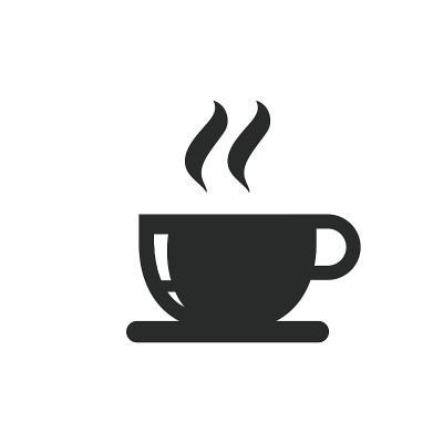 咖啡杯图标矢量标志插图