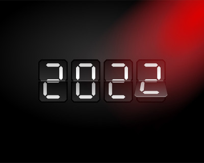 新的2022年在翻转计数器记分牌