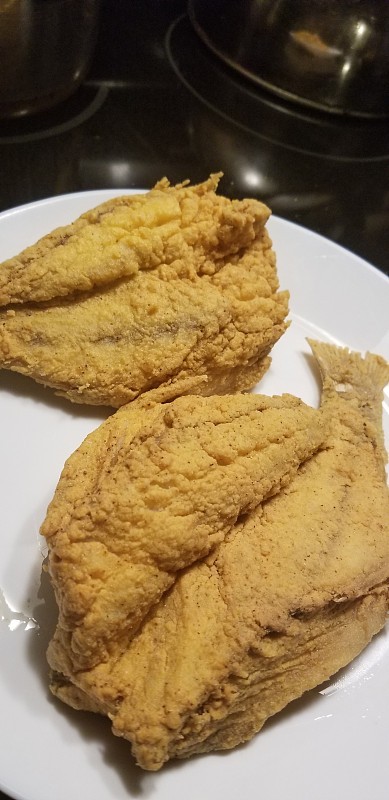 新鲜的油炸鱼